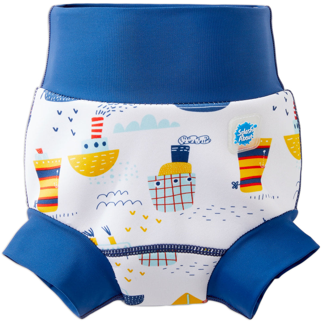 Baby swim diaper in boats print